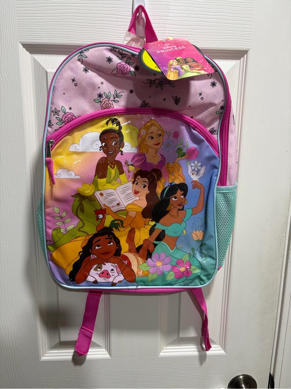 Disney Princess Backpack - Pink, Purple, Aqua, Yellow